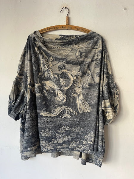 Rundholz SS26 2300501  Tshirt - Black Print