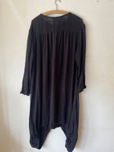 WDTS Aisha Long Dress in Linen - Black