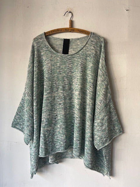 Rundholz SS26 3560704 Pullover Tree Mint Multicolour