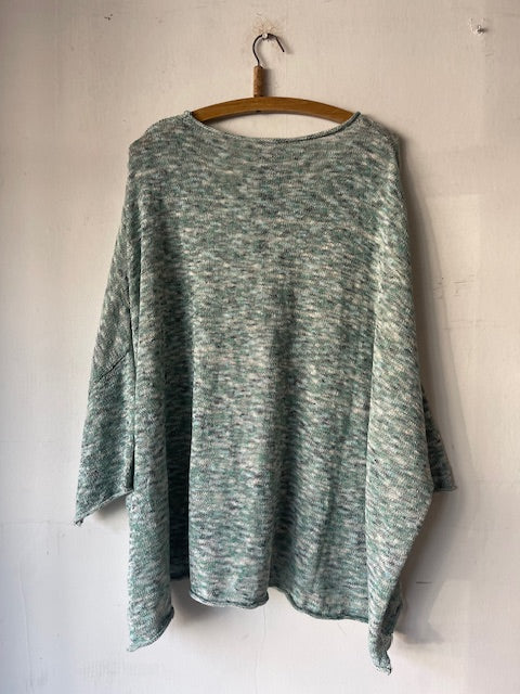 Rundholz SS26 3560704 Pullover Tree Mint Multicolour