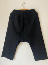 WDTS Charlie Trousers cropped with drawstring - heavy linen cotton