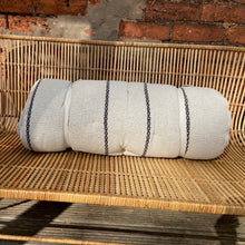 Maitri: Recycled Cream and black chain stripe mattress