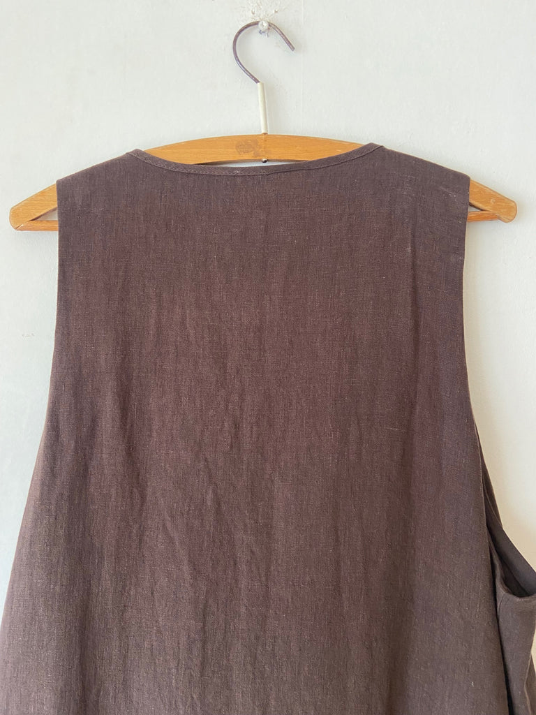 WDTS Mischa Dress Brown Linen