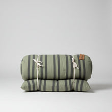 Maitri: Double sided printed cotton mattress 70 x 180cm Olive green, charcoal