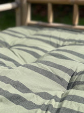 Maitri: Double sided printed cotton mattress 70 x 180cm Olive green, charcoal