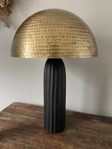 Vega lamp Large- Antique brass finish Iron and antique black finish aluminium