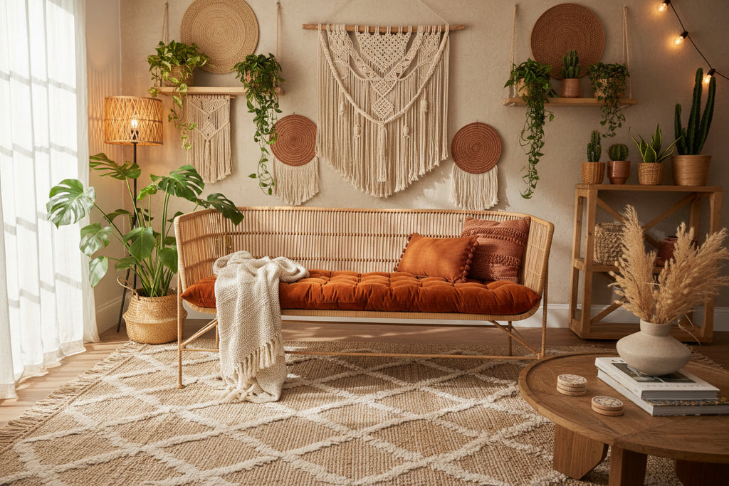 Lyla Velvet floor mattress 60 x 140cm Rust velvet w'cotton filling