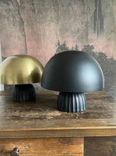 Vega mushroom  lamp - Antique brass finish Iron and antique black