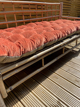 Lyla Linen / Velvet floor mattress 70 x 175cm Rust / Natural