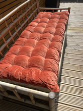 Lyla Linen / Velvet floor mattress 70 x 175cm Rust / Natural