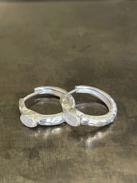 Amelia, Small stone earrings - 925 Silver Earrings