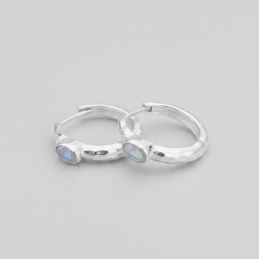 Amelia, Small stone earrings - 925 Silver Earrings