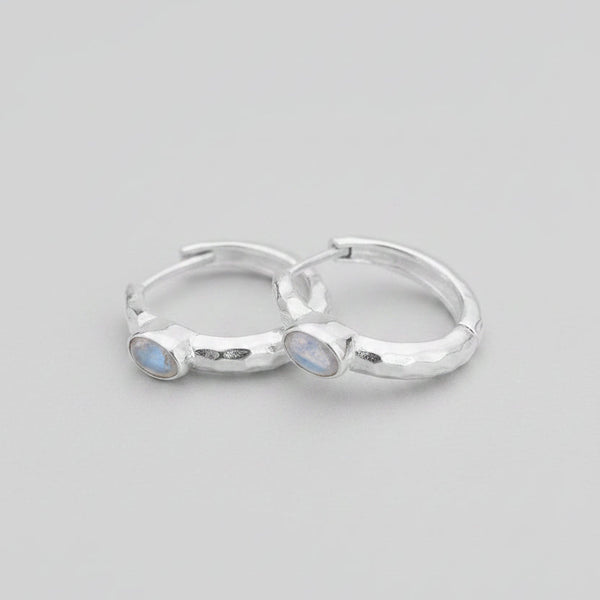 Amelia, Small stone earrings - 925 Silver Earrings