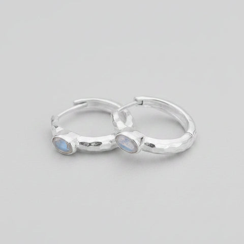 Amelia, Small stone earrings - 925 Silver Earrings