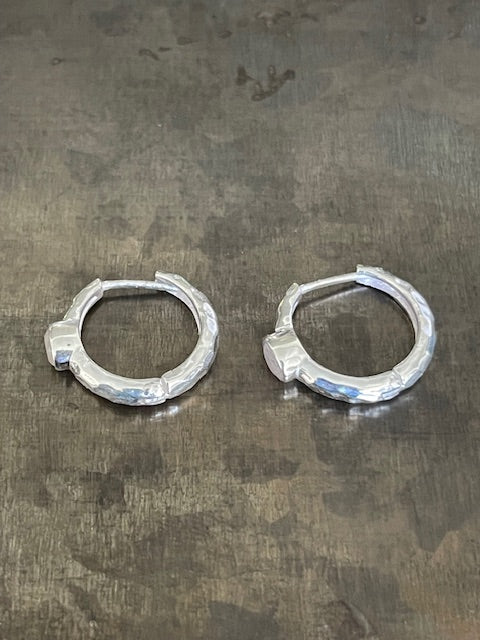 Amelia, Small stone earrings - 925 Silver Earrings