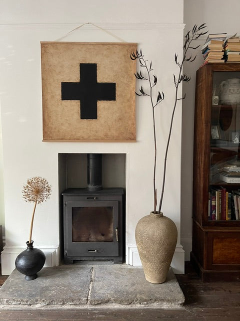 Black Cross Canvas Wall Art