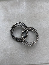 8 Twisted Silver Rings