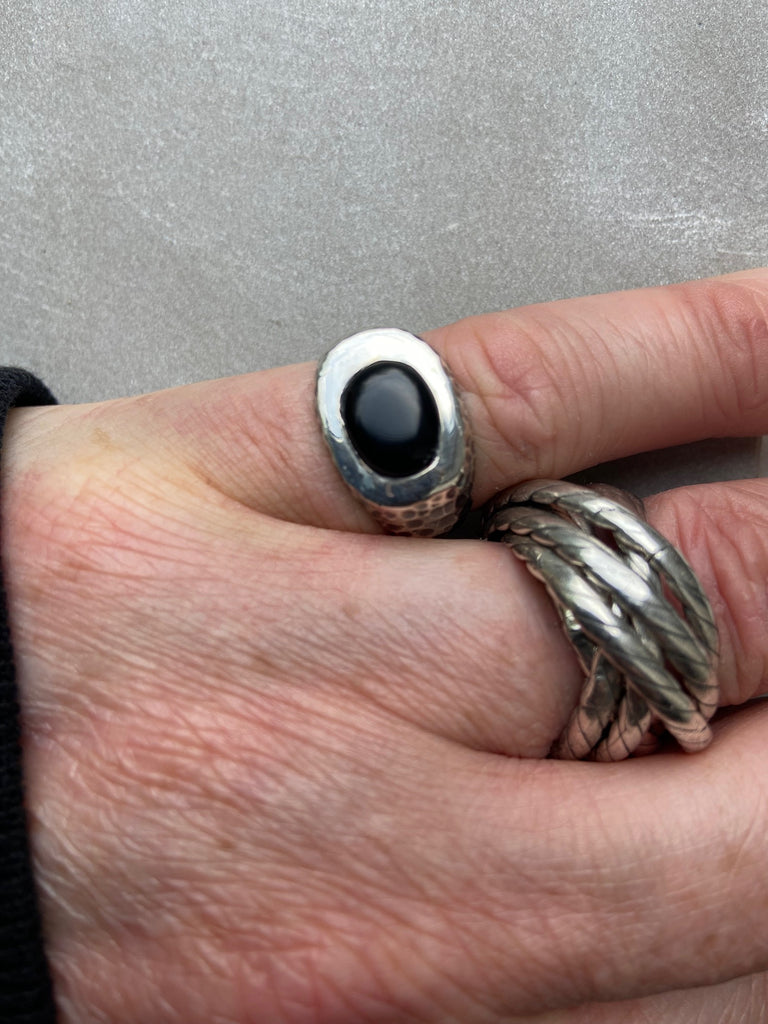 Black Onyx Signet Ring