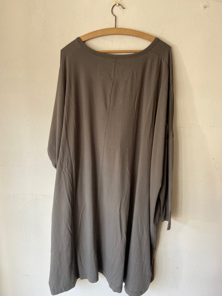 Rundholz AW25 3470904 dress dark grey print