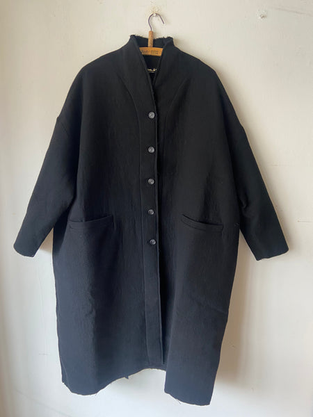 MAMA B AW25 Azimut Coat - Nero