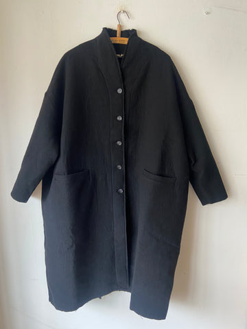 MAMA B AW25 Azimut Coat - Nero