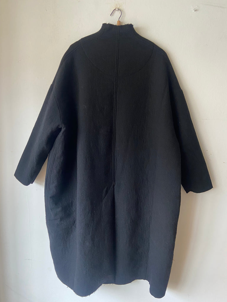 MAMA B AW25 Azimut Coat - Nero