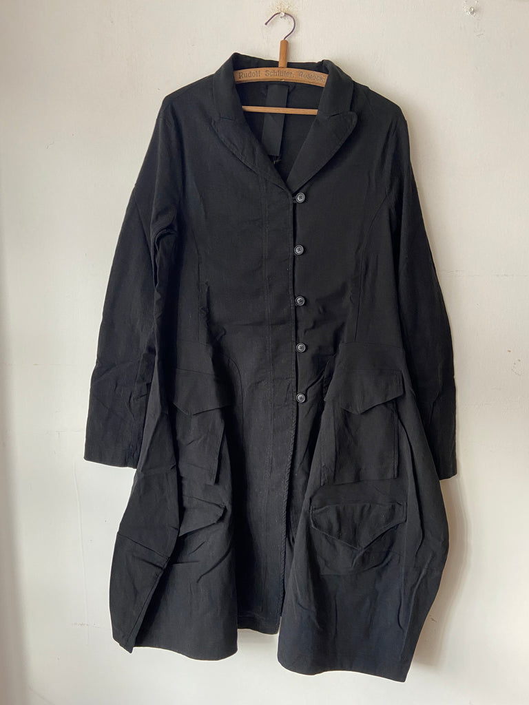 Rundholz AW25 3411202 coat black