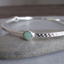 925 silver Tri stone bangle- Cryso