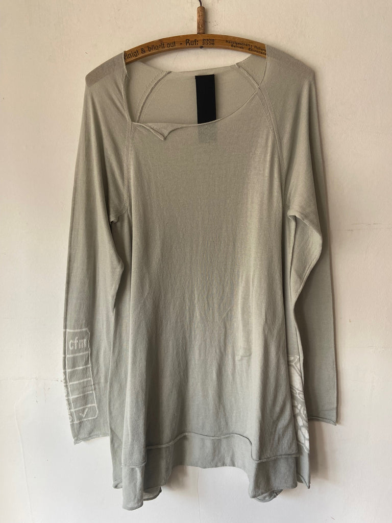 Rundholz SS25 3410703 pullover grey off-white