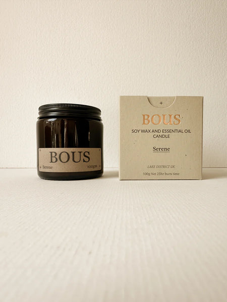 Bous, Serene - Medium Soy Aromatherapy Candle