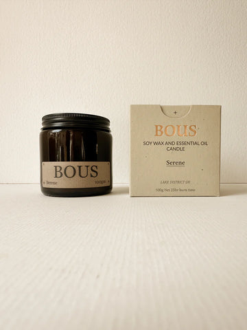 Bous, Serene - Medium Soy Aromatherapy Candle