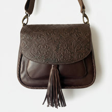 CollardManson Jasmin Bag- Brown Floral