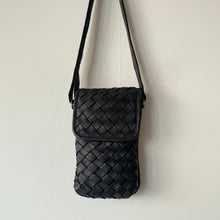 Priscilla Phone Bag -  Black Woven
