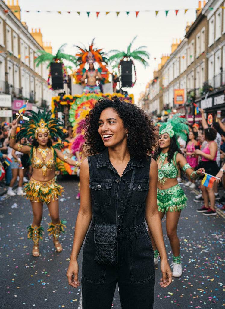 Priscilla Phone Bag -  Black Woven