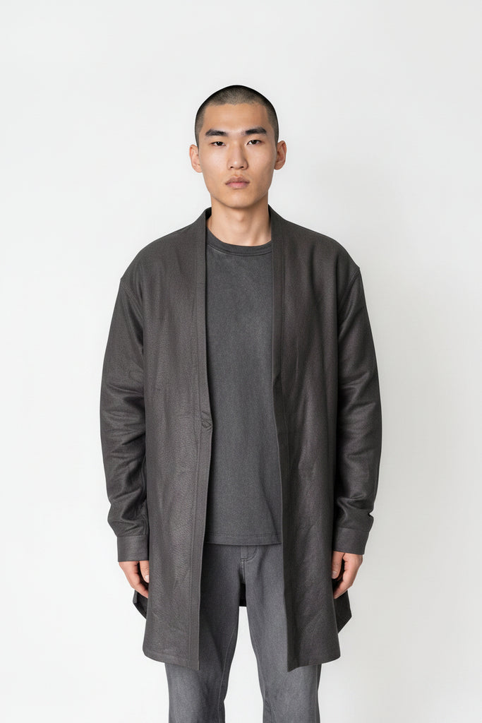 RICK OWENS FW26 TOWER CONCORDIAN SHIRT IN BLACK