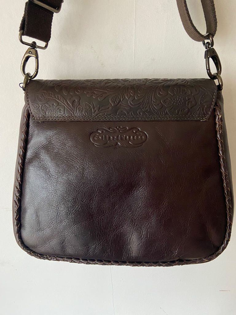 CollardManson Jasmin Bag- Brown Floral