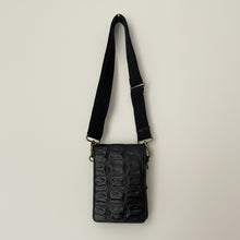 CollardManson black croc phone/ wallet bag