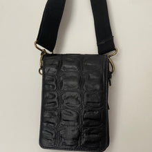 CollardManson black croc phone/ wallet bag