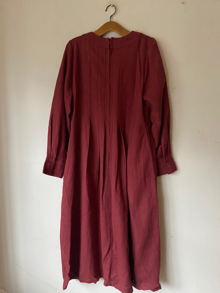 WDTS  - Tilly dress - Red Linen