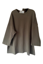 WDTS Asymmetric Heavy Jersey Heron Top Olive