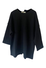 WDTS Asymmetric Heavy Jersey Heron Top Black