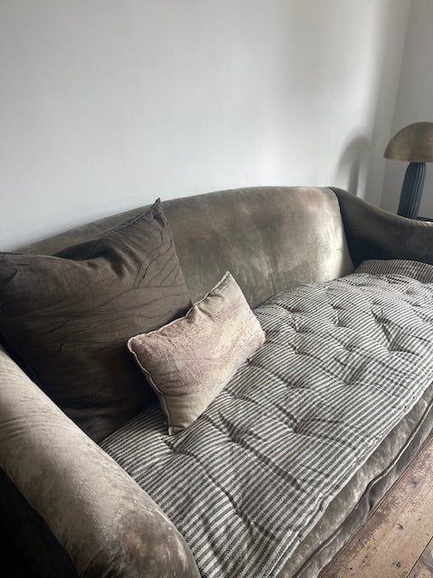 Maitri: Recycled Cream and Black stripes mattress