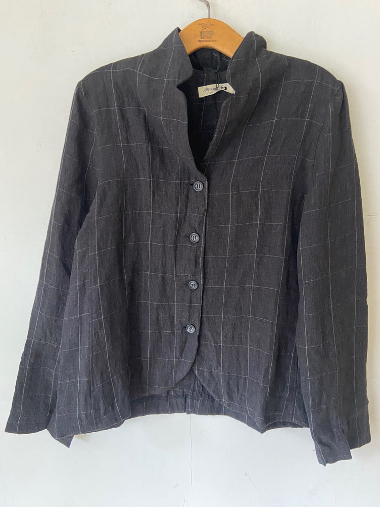 MAMA B ADEL A/E SS26 JACKET - Antracite Teuse