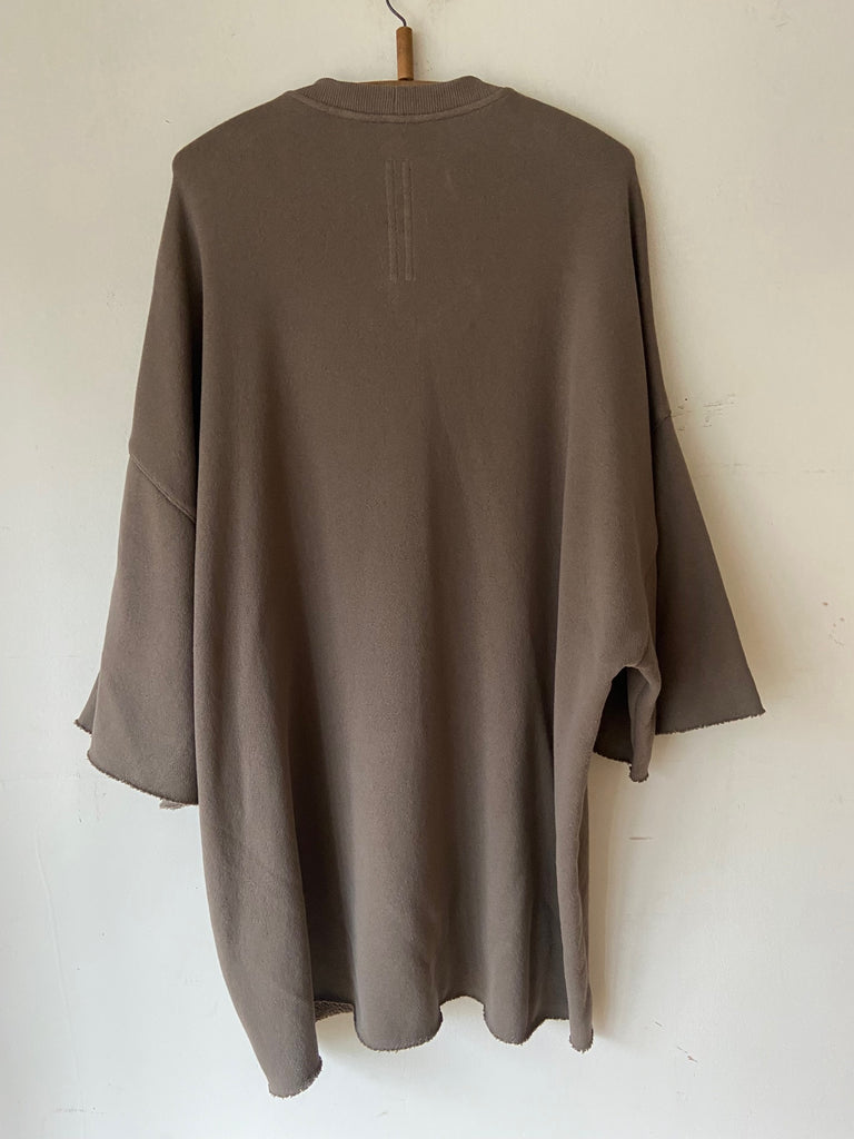 Rick Owens SS26 TEMPLE TOMMY KNIT SWEAT T-SHIRT Dust