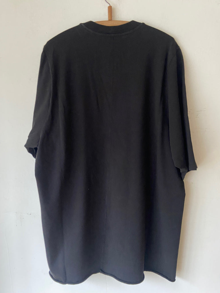DRKSHDW by Rick Owens SS26 JUMBO SS T IN BLACK KNIT T-SHIRT