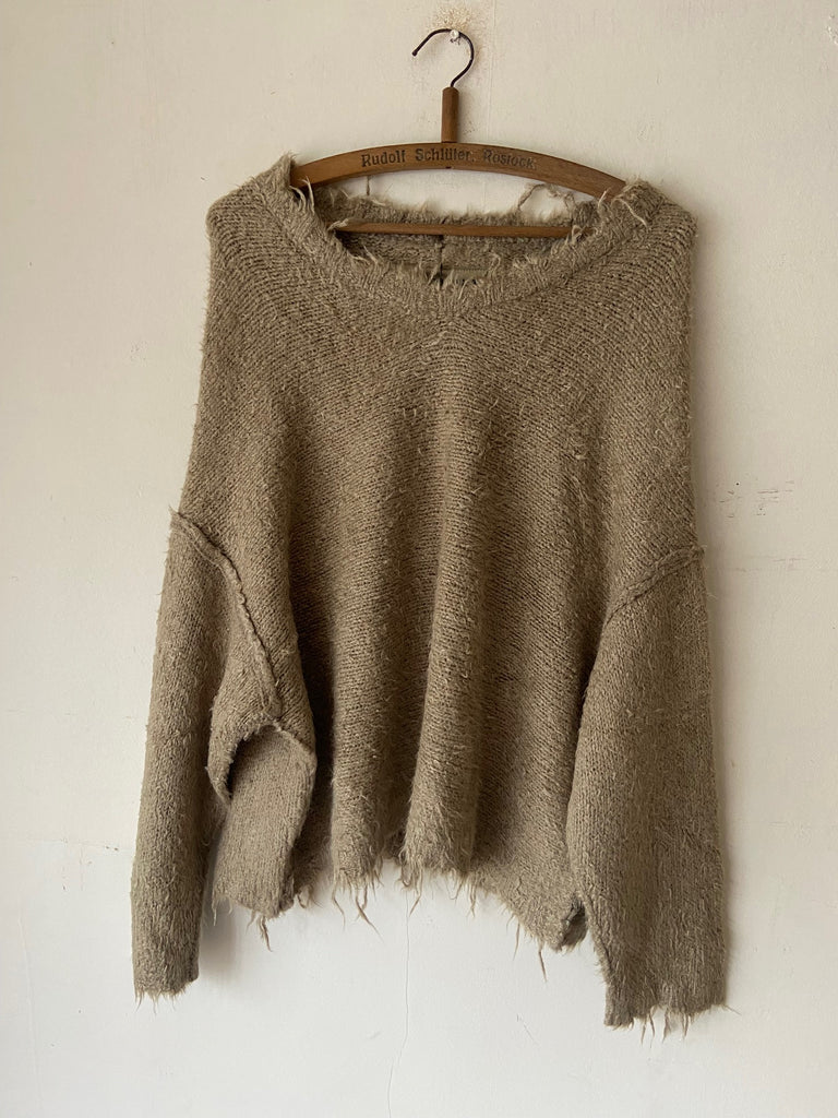 Rundholz SS26 2650704 silk Pullover - colour - Linen