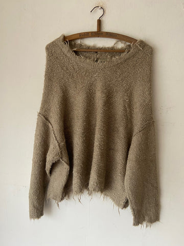 Rundholz SS26 2650704 silk Pullover - colour - Linen