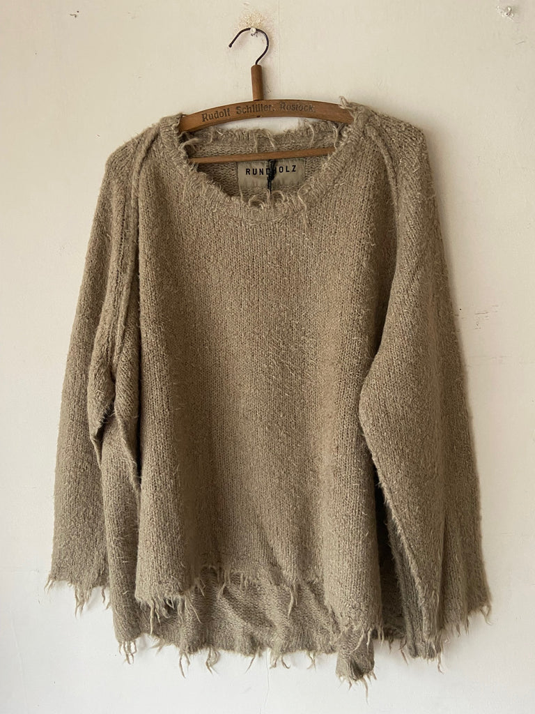 Rundholz SS26 2650706 silk Pullover - Linen