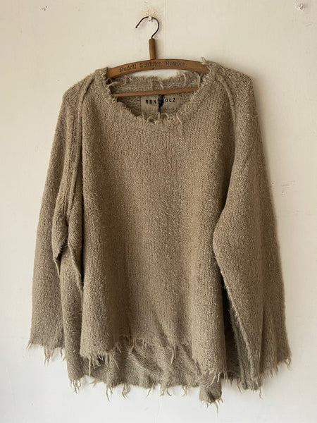 Rundholz SS26 2650706 silk Pullover - Linen