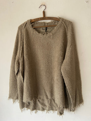 Rundholz SS26 2650706 silk Pullover - Linen